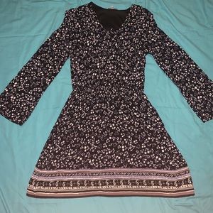 Fun floral long sleeve dress